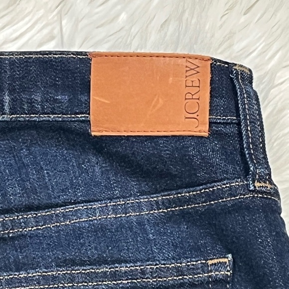 NWOT Boot Crop Raw Hem Mid Rise Denim Jeans Dark Wash - Picture 8 of 11